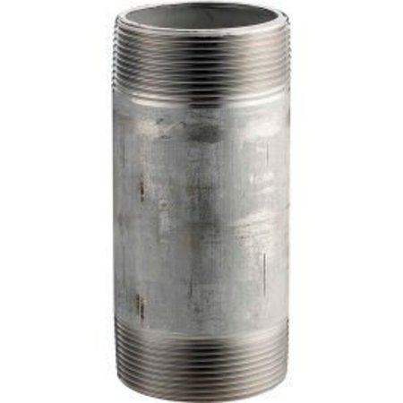 MERIT BRASS 1/2 In. X 3 In. 304 Stainless Steel Pipe Nipple - 16168 PSI - Sch. 40 - Domestic 4008-300